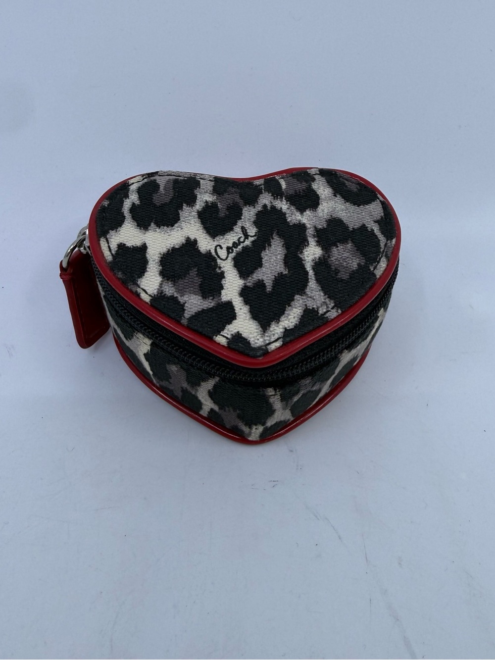 Vintage Coach Ocelot Jewelry Case